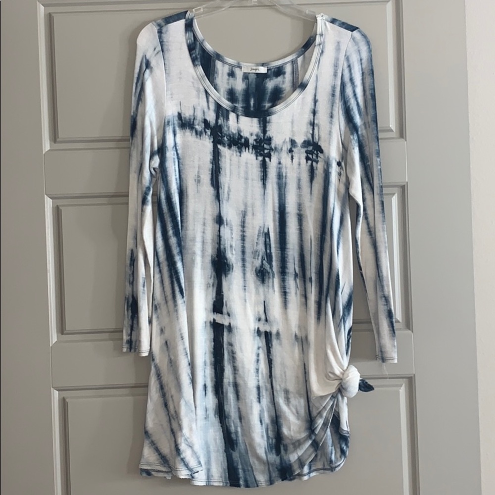 tie dye long sleeve tshirt dress